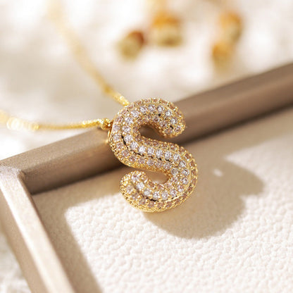 Skorter | Alphabet-Diamond-Pendant-Necklace