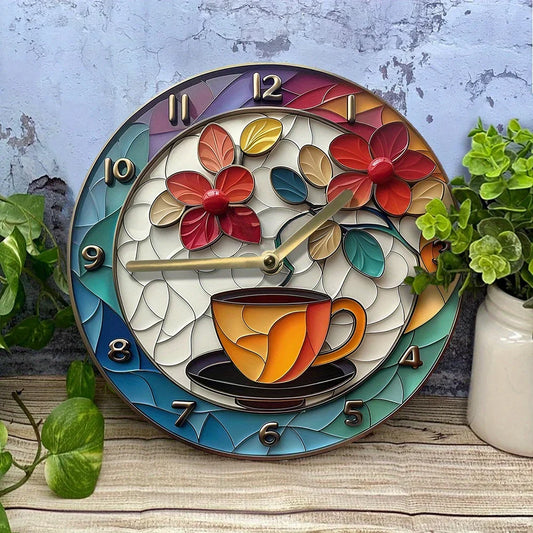 Skorter | Coffee Theme Aluminum Wall Clocks Decor