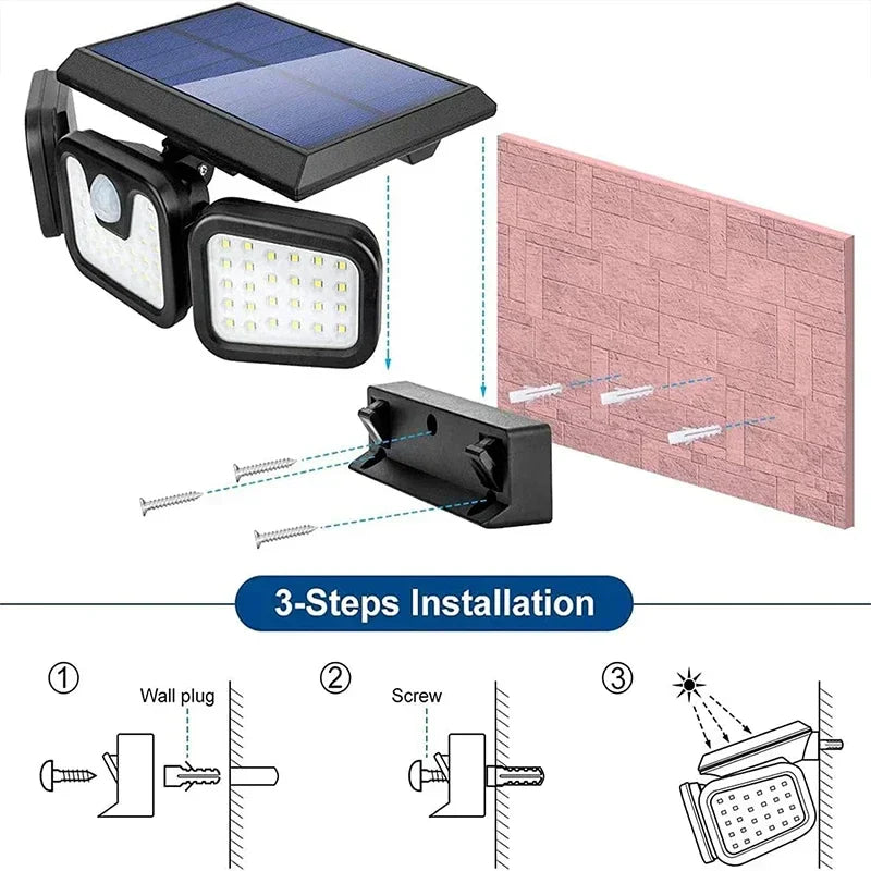 Skorter | Power Save Motion Activated Outdoor Solar Lamp
