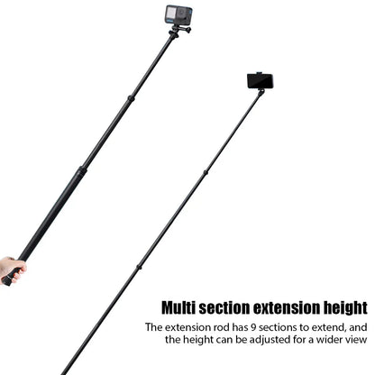 Skorter | 290CM Carbon Fiber Invisible Extended Selfie Stick