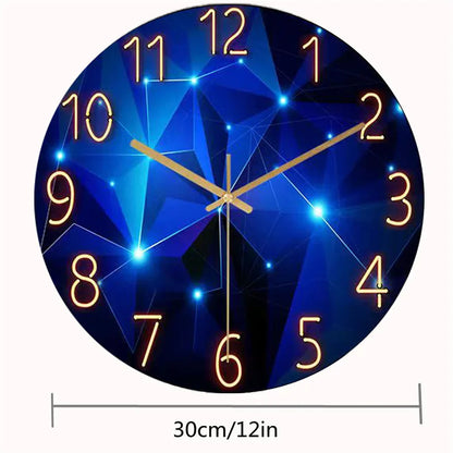Skorter | Modern Wall Clock - Geometric Glass Design - Stylish And Functional