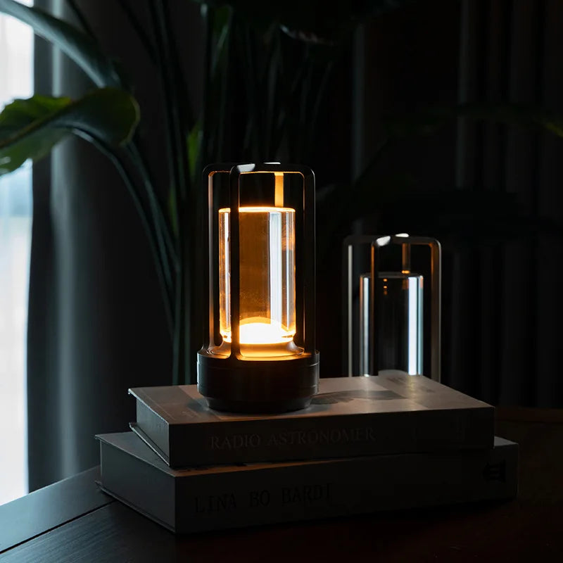 Skorter | CrystalGlow - Wireless Rechargeable Crystal Table Lamp – LED Mood Lighting for Living Room & Balcony