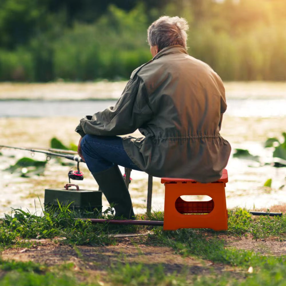 Skorter | Folding Step Stool with Handle | Lightweight. Durable & Space-Saving for Kitchen. Bathroom. Office & Outdoor Use