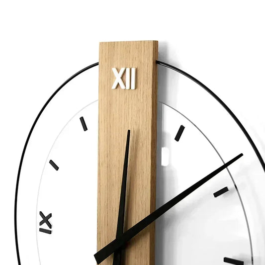Skorter | SilentOak – Minimalist Wooden Wall Clock with Silent Movement