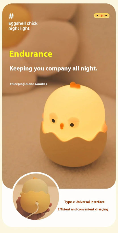 Skorter | Chicken Eggshell Night Light - USB Rechargeable Animal Lamp
