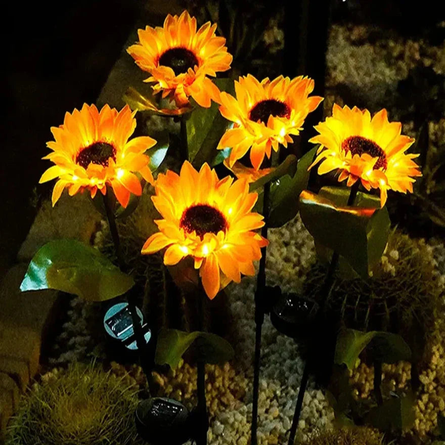 Skorter | Waterproof Solar Sunflower Lamp for Garden & Terrace