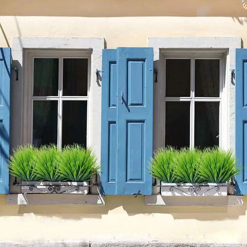 Skorter | Artificial Wheat Grass Plant Made of Plastic – Decorative Grass for Garden, Home and Outdoor Area