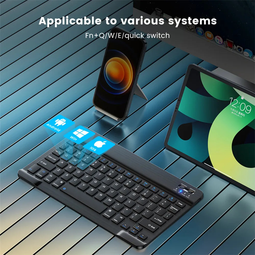 Skorter | 10" Bluetooth Wireless Keyboard and Mouse Set