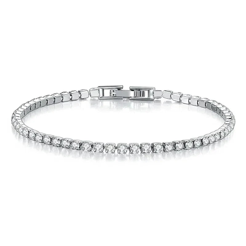 Skorter | Tennis Bracelet – Shine with Attitude: Elegance in Sterling Silver and Hip-Hop Flair!