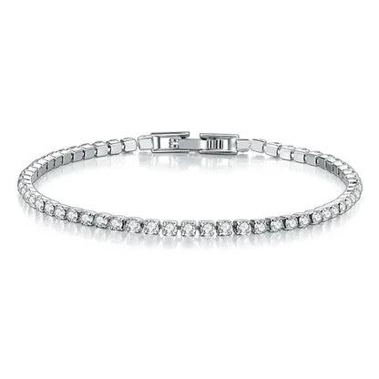 Skorter | Tennis Bracelet – Shine with Attitude: Elegance in Sterling Silver and Hip-Hop Flair!