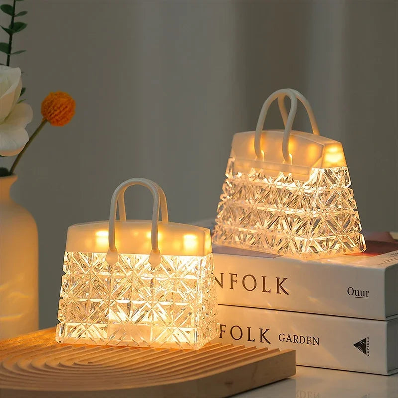 Skorter | CrystalBag | Creative Acrylic Night Light in Handbag Shape