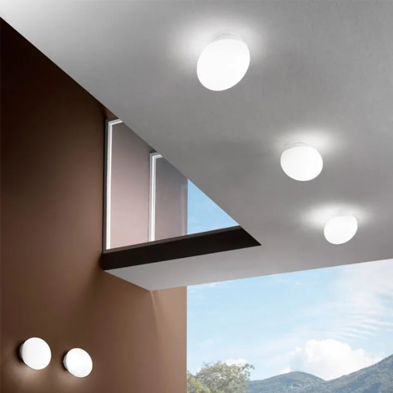 Skorter | VivaGlow – Elegant White Ceiling Lamp for Modern Interiors