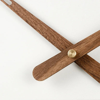 Skorter | WoodSphere - Modern gör-det-själv-väggklockmekanism med valnötsvisare