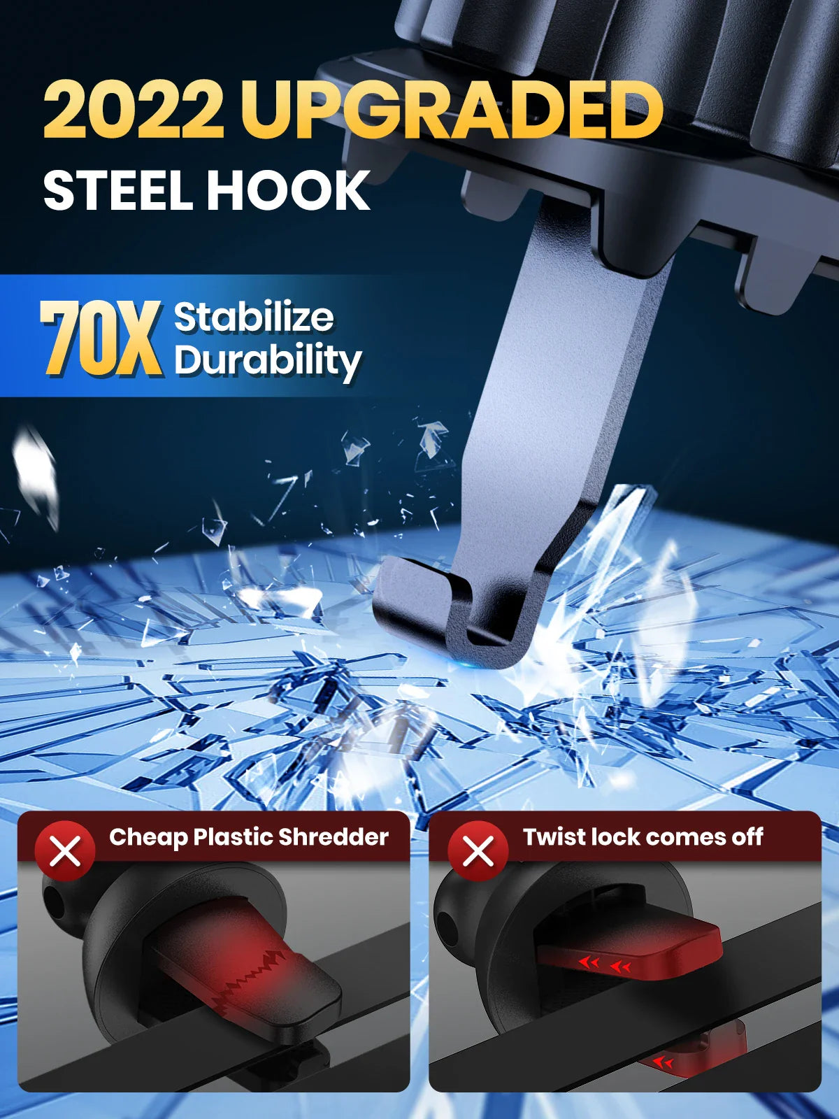 Skorter | 360° Rotation Universal Car Phone Holder with Air Vent Clip