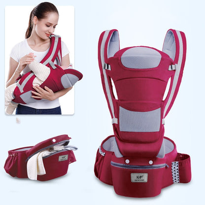 Skorter | 3-in-1 Ergonomic Baby Carrier with Storage Pouch – Soft Cotton Newborn to Toddler Carrier