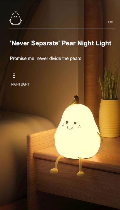 Skorter | Pear Night Light - 7-colors Dimming Touch Lamp