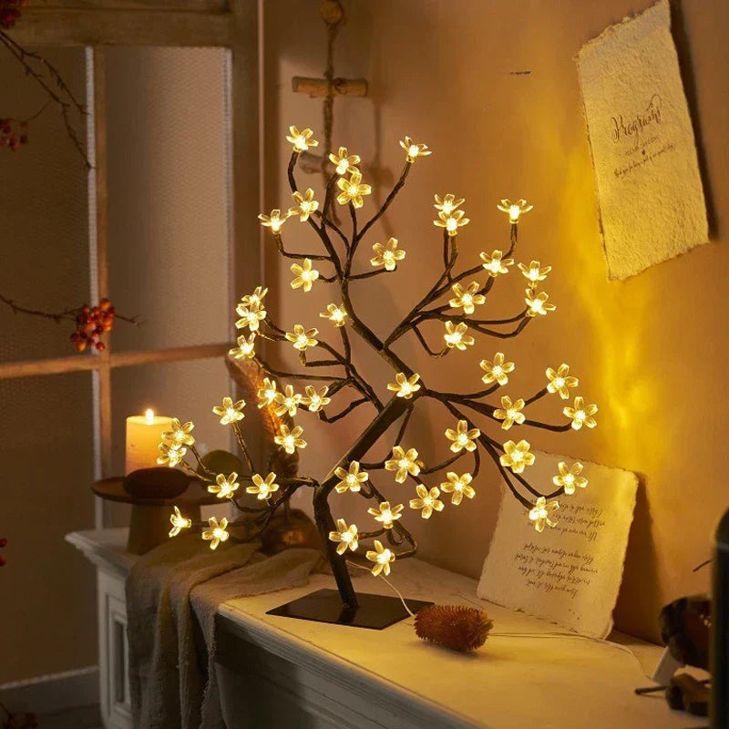 Skorter | GlowBlossom - LED Cherry Blossom Tree Lamp – Ambient Lighting for Living Room and Bedroom