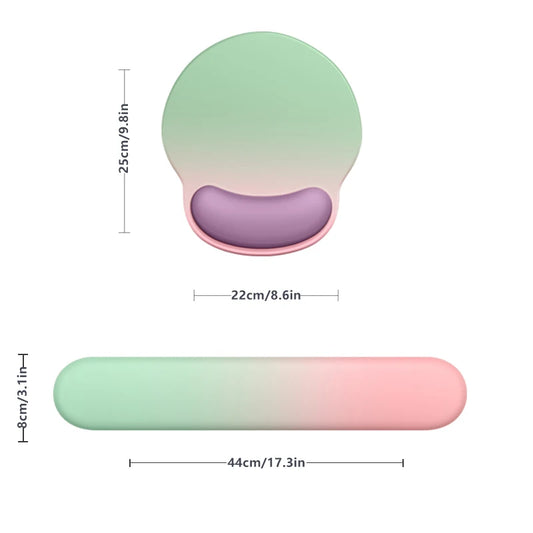 Skorter | Ergonomic Mouse Pad with Wrist Support & Anti-Slip Silicone Base