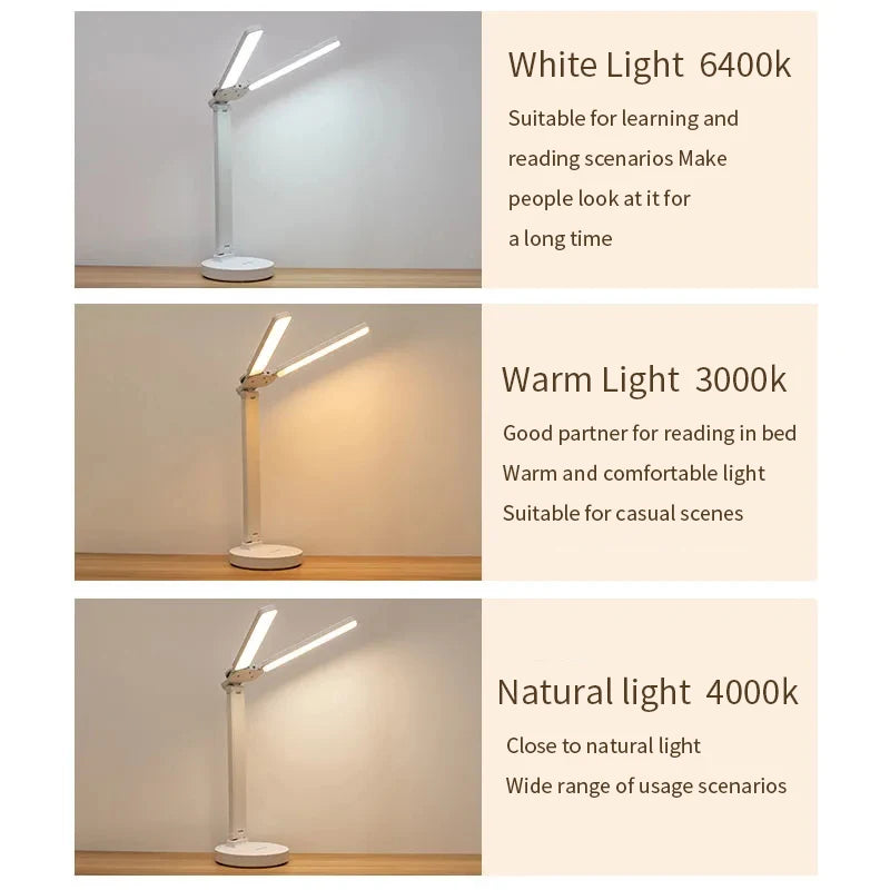 Skorter | Adjustable Reading Lamp - Rechargeable Dimmable with Phone Table