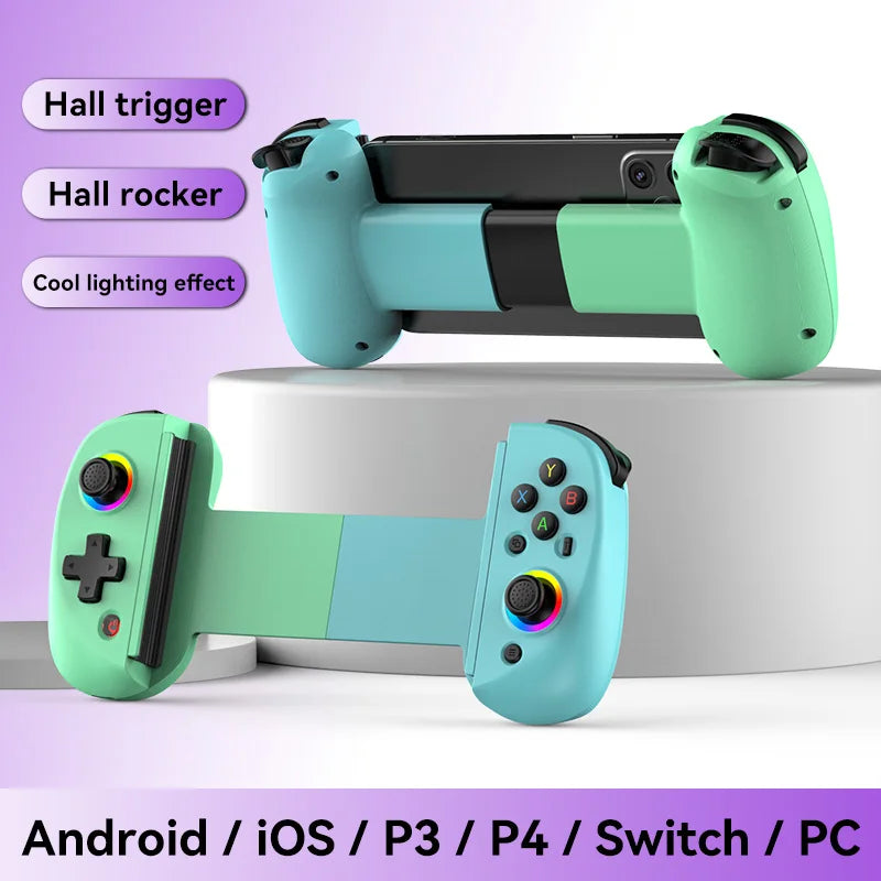 Skorter | BSP D8 RGB Wireless Tablet Controller with Bluetooth Stretching Joystick for Switch Gaming
