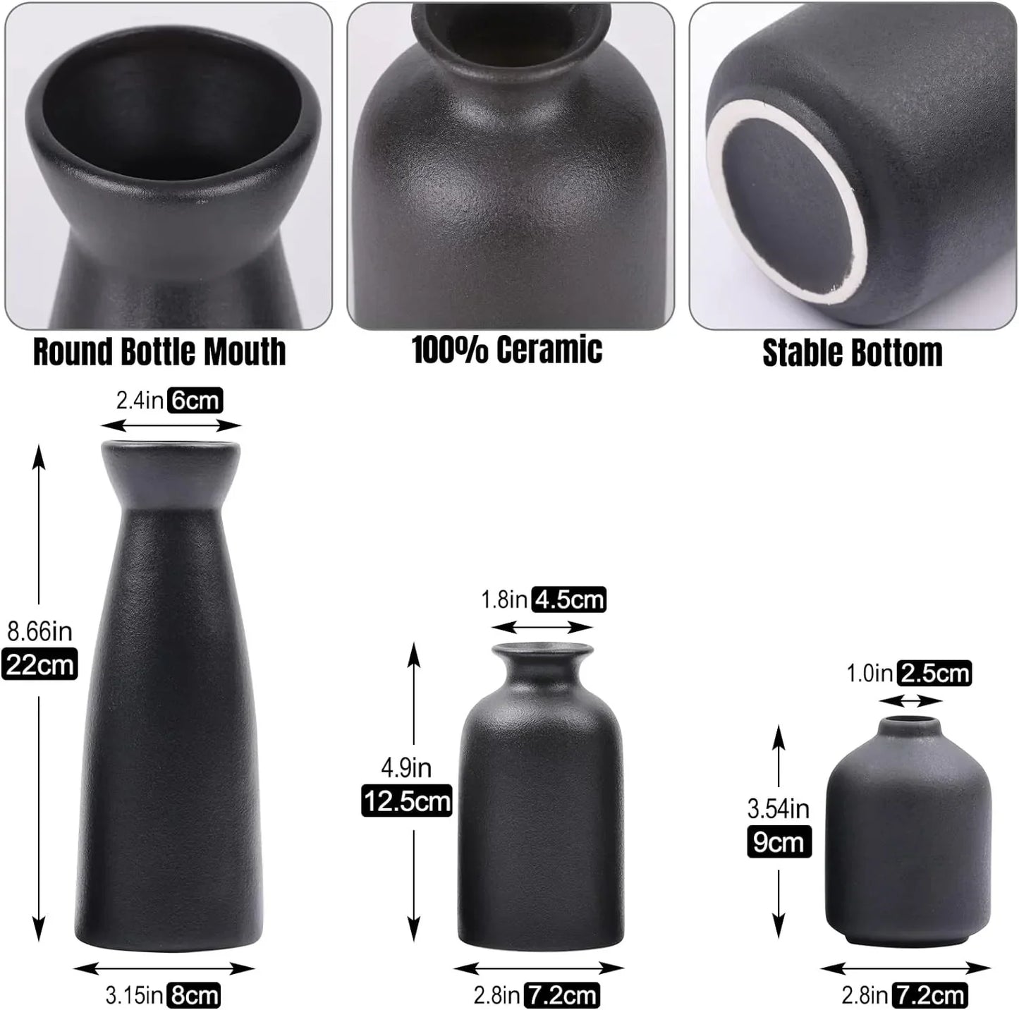 Skorter | Modern ceramic flower vases