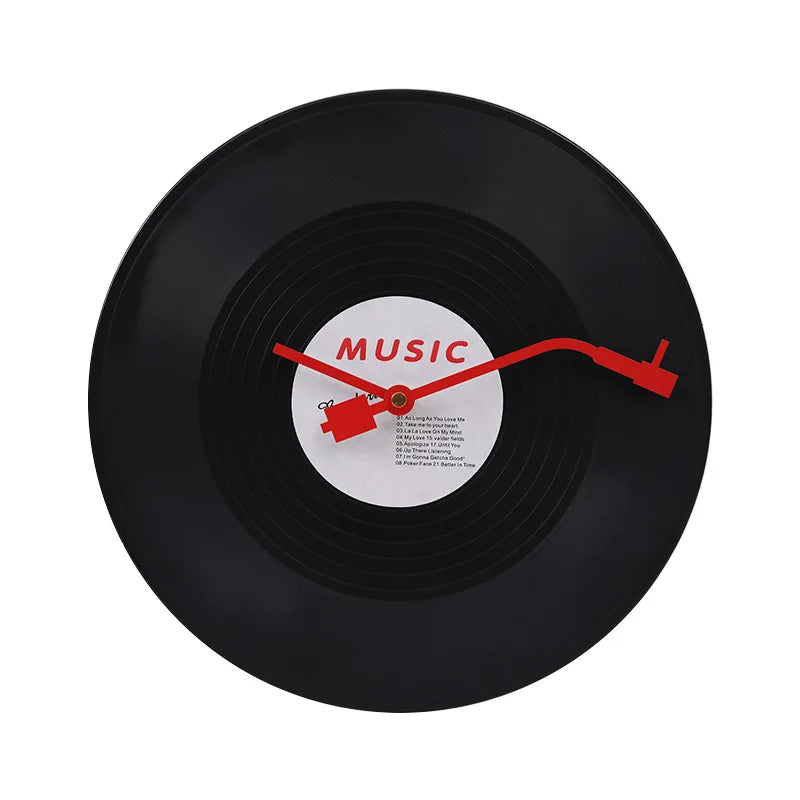 Skorter | Musikalisk vinylskiva väggklocka