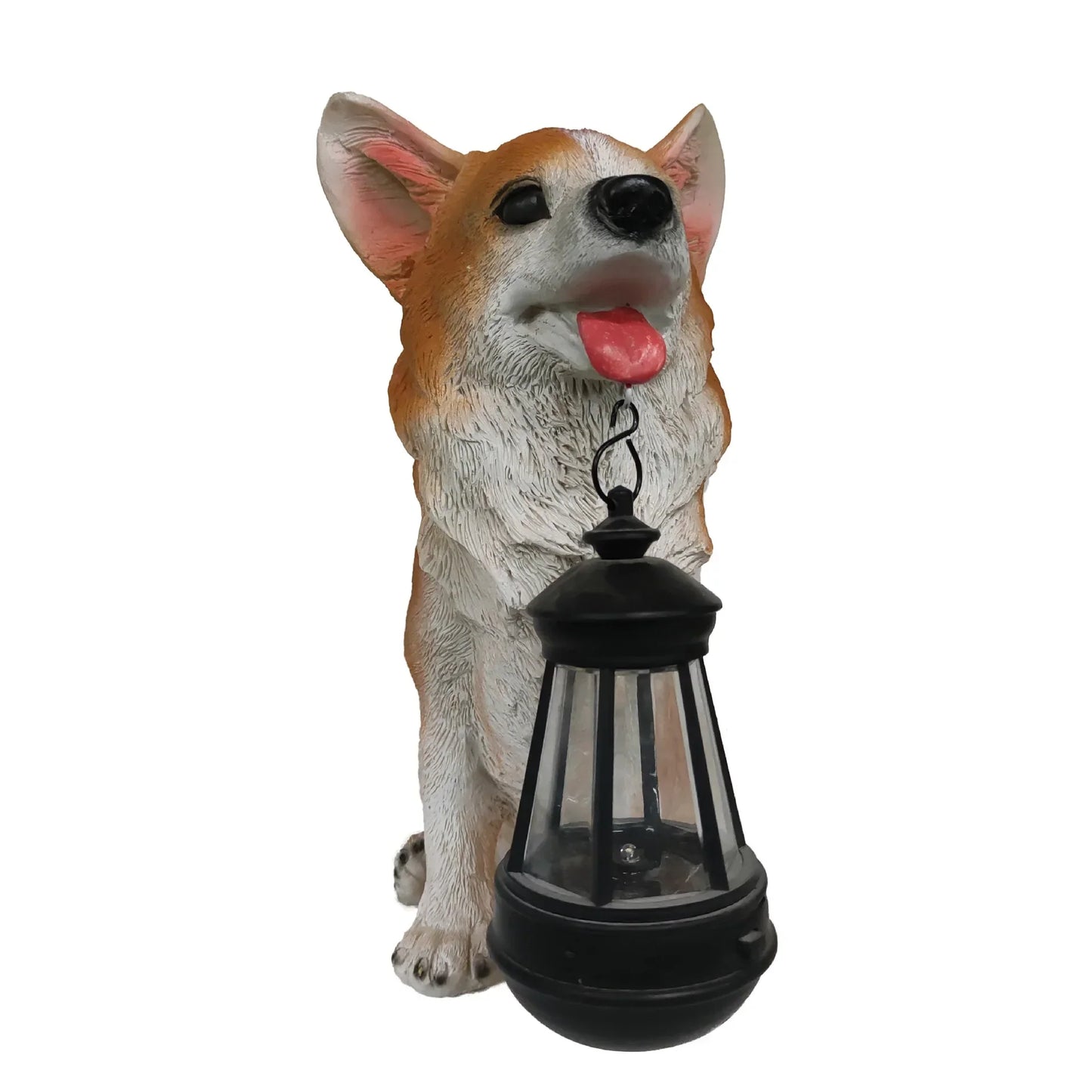 Skorter | Solar-Powered Outdoor Resin Dog Statue Lamp