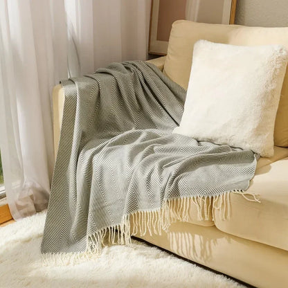 Skorter | Nordic Stripe Throw Sofa Blanket