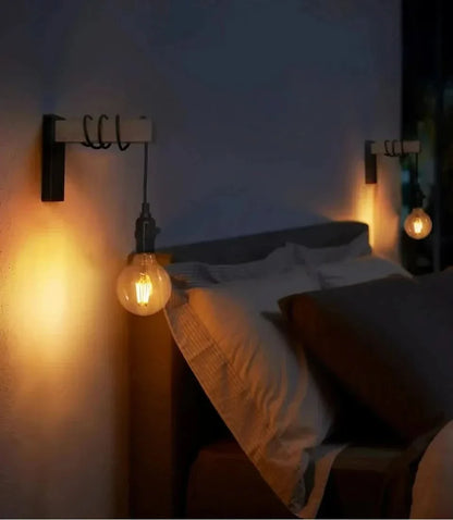Skorter | Vintage Wood & Iron Wall Lamp – RetroLume E27