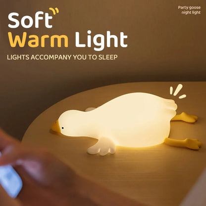 Skorter | Goose Children's Room Night Light - USB Rechargeable Touch Lamp