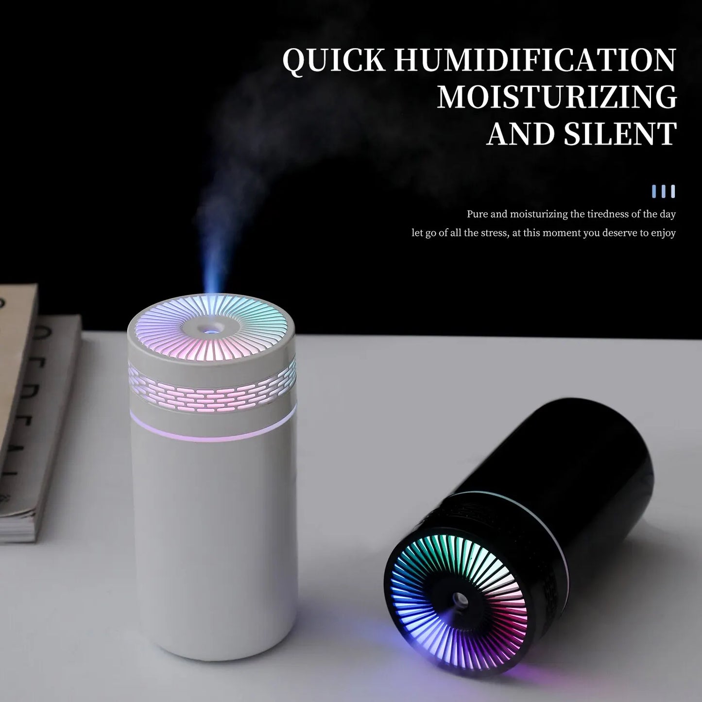 Skorter | 250ML Portable Car Humidifier - USB LED Essential Oil Diffuser