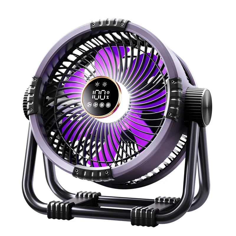 Skorter | Camping Fan with 20000mAh Battery, LED Light & Remote Control – WindMate