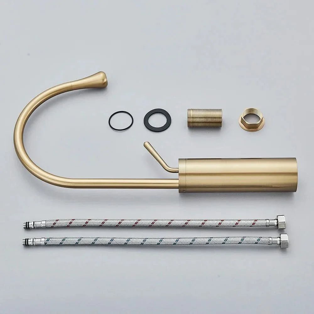 Skorter | Brushed Gold Bathroom Faucet – RegalStream