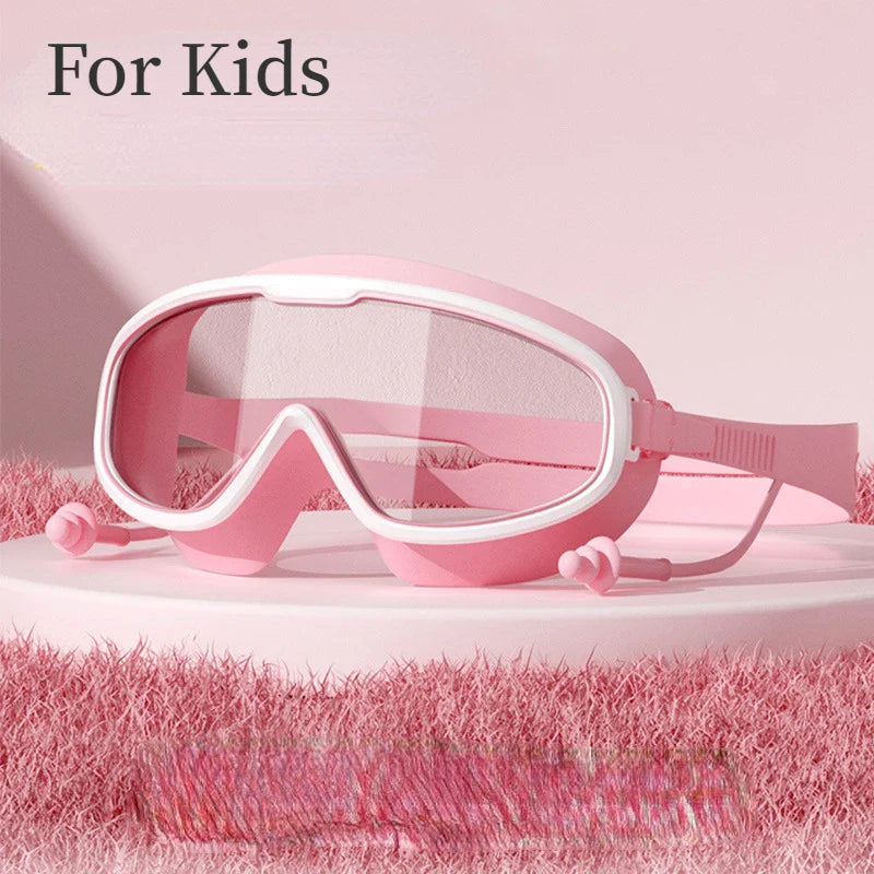 Skorter | High-Quality Large Frame Swimming Goggles - Anti-fog/ Waterproof HD Eyewear for Adults and Kids