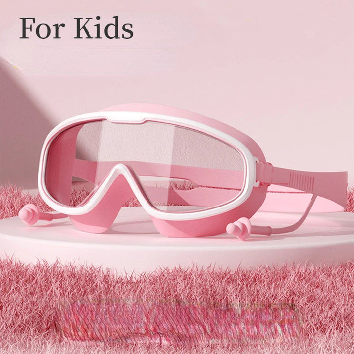 Skorter | High-Quality Large Frame Swimming Goggles - Anti-fog/ Waterproof HD Eyewear for Adults and Kids