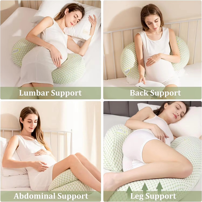 Skorter | ComfyMama U-Shaped Maternity Pillow – Full Body Support & Washable Cover