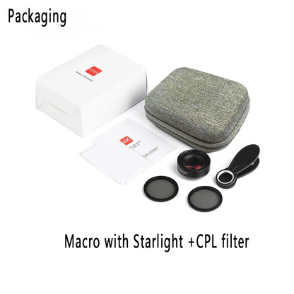 Skorter | 4K HD Phone Lens Macro Long-Distance, CPL, Star Filter