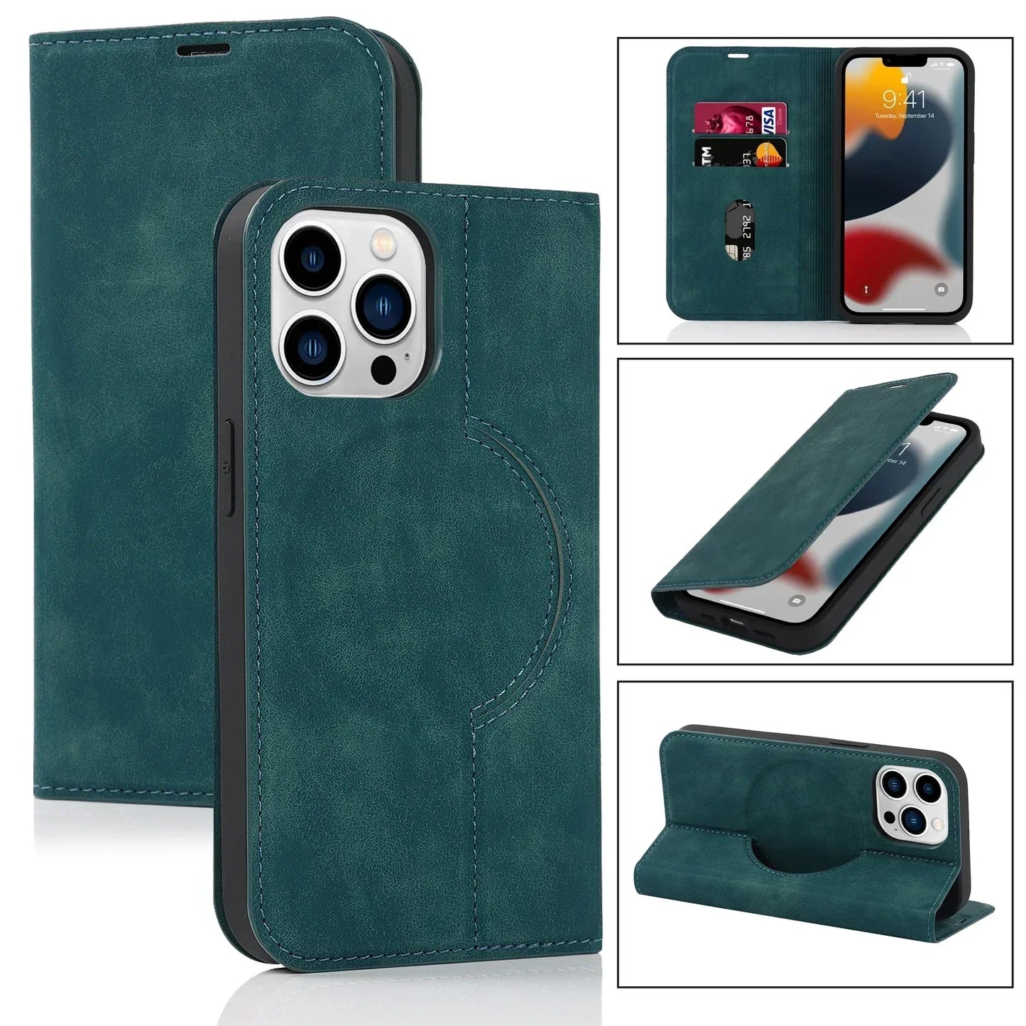 Skorter | Magnetic Wallet Case MagSafe Wireless Charging- iPhone