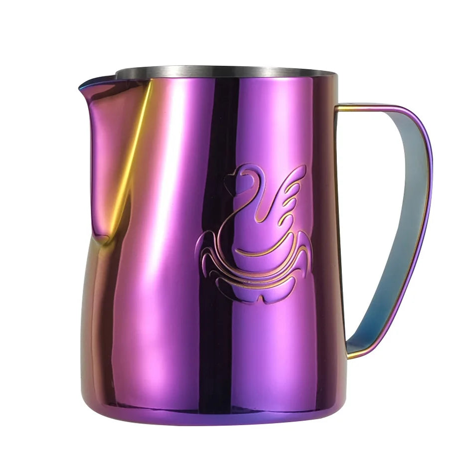 Skorter | 600ml stainless steel coffee pot milk frother cup cream maker espresso latte art tool elegant swan