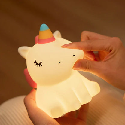 Skorter | Unicorn LED Night Light - USB Rechargeable Silicone Lamp