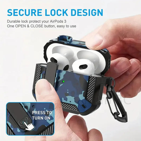 Skorter | Camouflage Security Lock AirPods Case