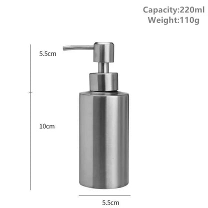 Skorter | Elegant Stainless Steel Hand Pump Soap Dispenser 250ml/350ml/550ml