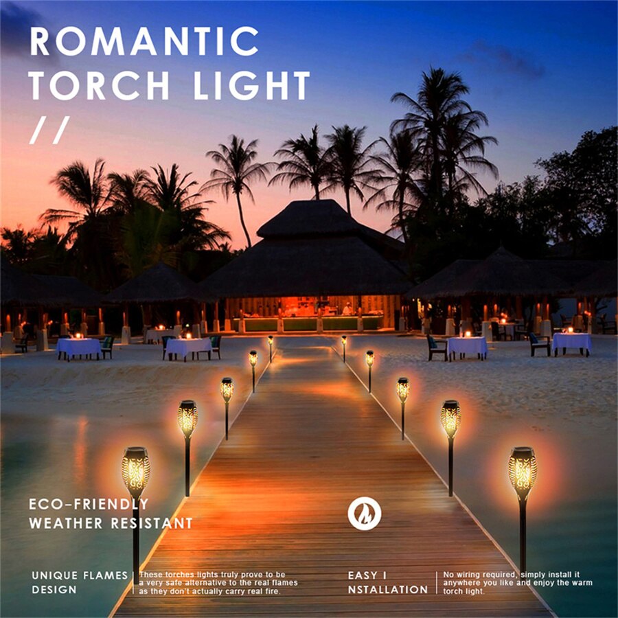 Skorter | Outdoor LED Solar Artificial Flame Lamp