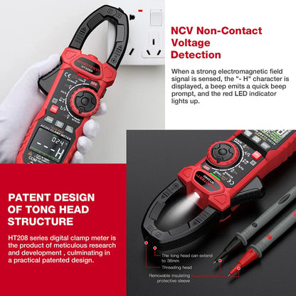 Skorter | HT208A/D True RMS Digital Clamp Meter Multimeter