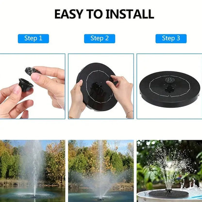 Skorter | SolarSpring Vital Solar Fountain | Floating Pond Pump | Garden Decoration | Solar Water Feature for Outdoors