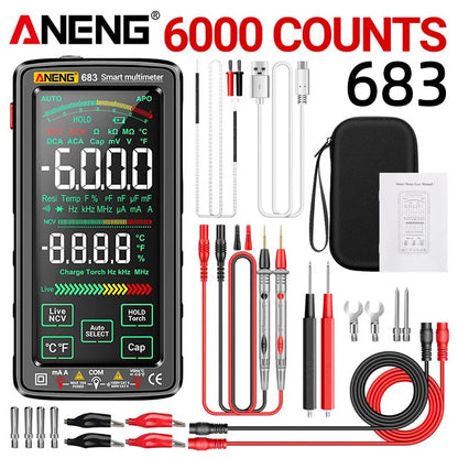 Skorter | 683 Smart Multimeter - High-End Touch, 6000 Counts, Rechargeable