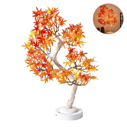 Skorter | LumiLeaf - LED Maple Bonsai Table Lamp – Atmospheric Table Lamp for Living Room and Bedroom