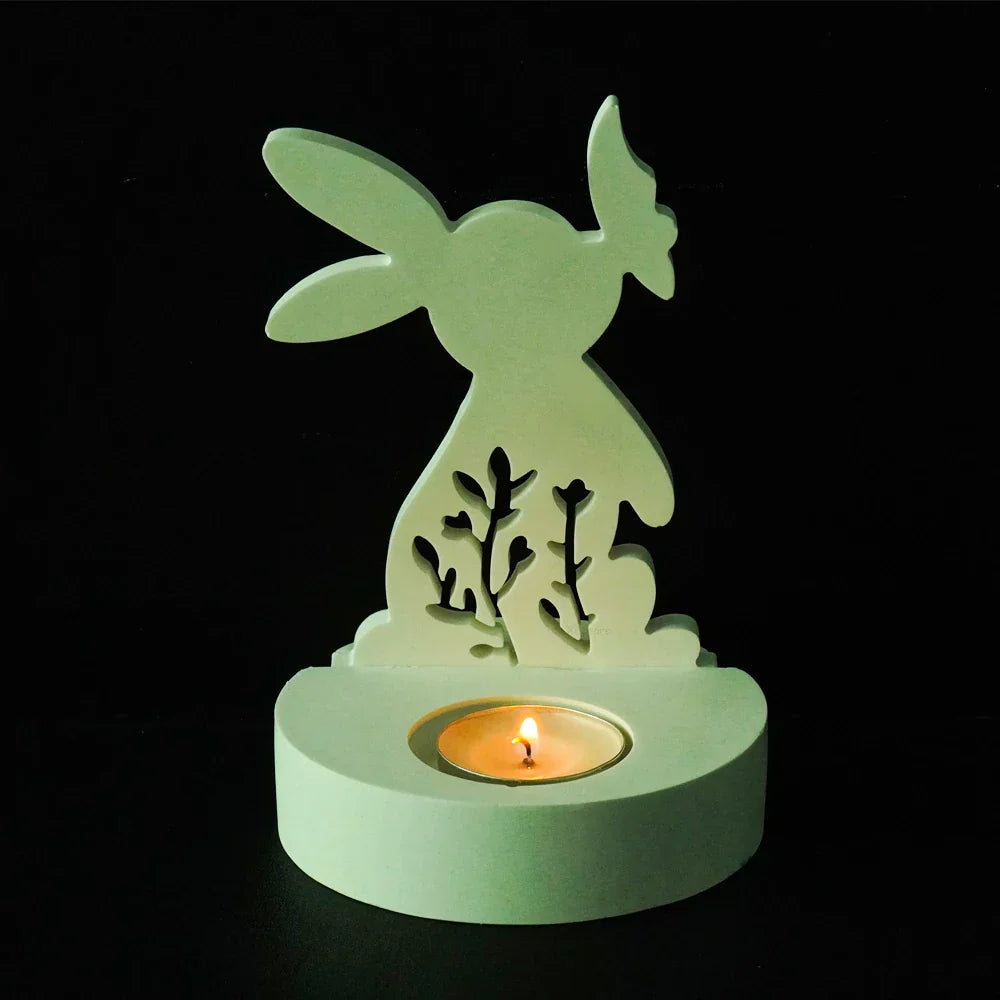 Skorter | DIY Rabbit & Butterfly Candle Holder Silicone Mold