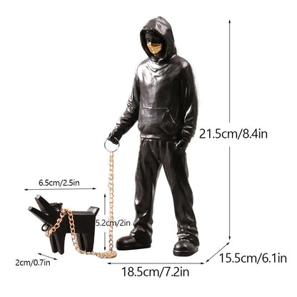 Skorter | Artify Banksy sculpture collection | Flower thrower & balloon girl | Pop art figures | Modern office & home decoration