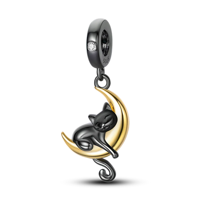 Skorter | 925 Silver Golden Leopard Charms Beads Colorful Chameleon Rhinoceros Lion Scarab Cat Pendant Compatible with Original Pandora Bracelet Jewelry